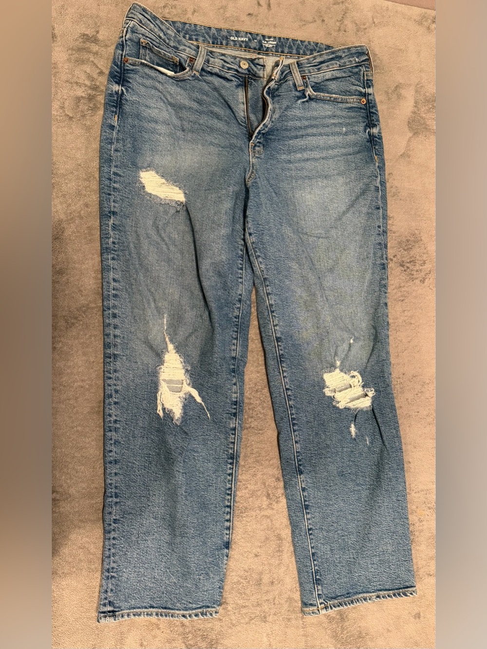 Old navy OG loose high rise Women's Distressed Blue Jeans - Classic Fit